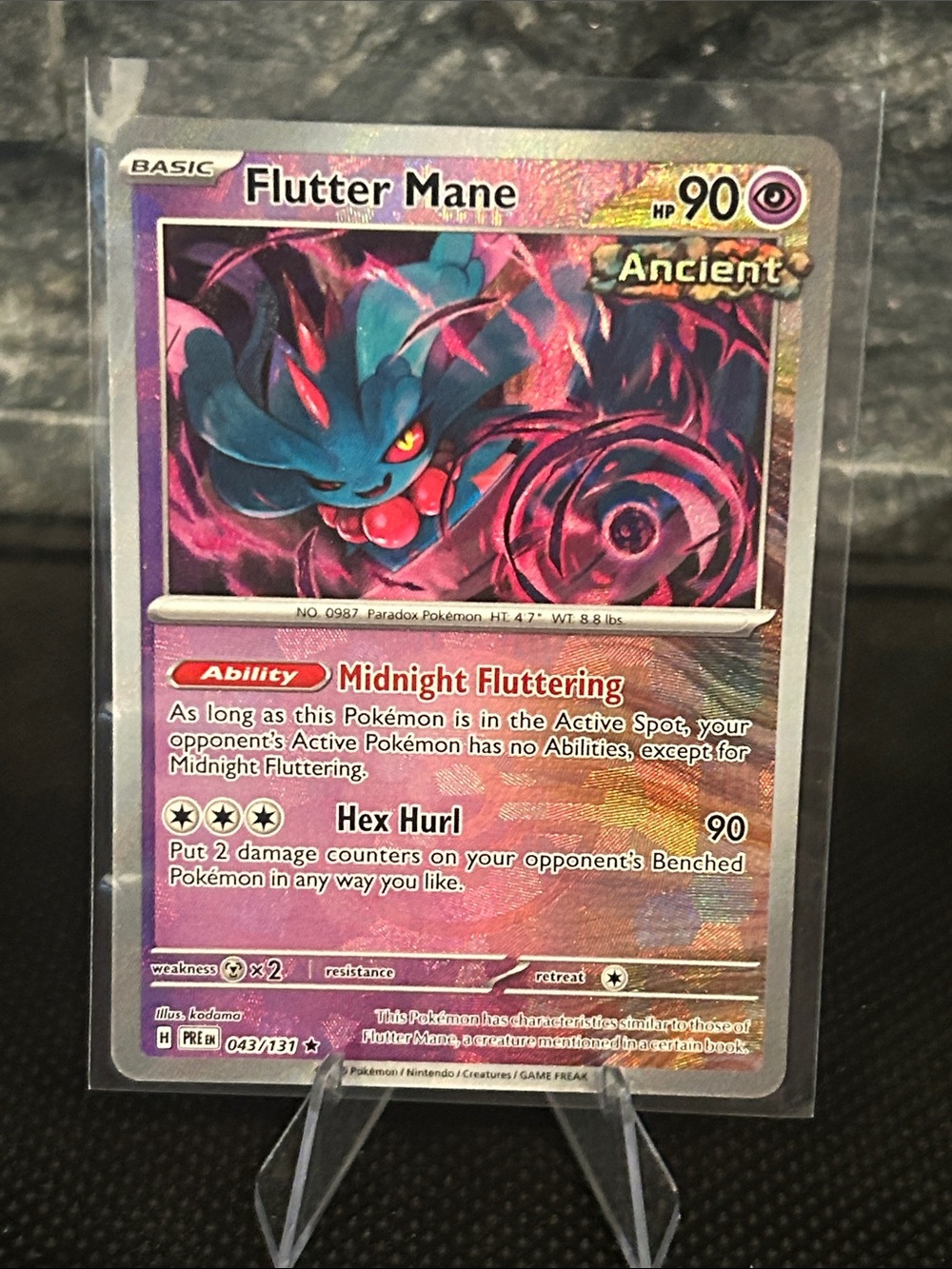 Pokemon Flutter Mane‎ Pokeball 043/131 Holo from Prismatic Evolutions M/NM